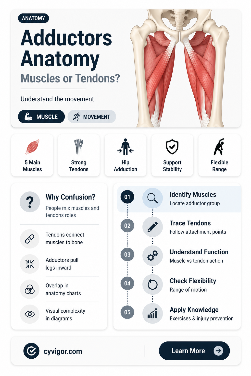 are adductors muscles or tendons