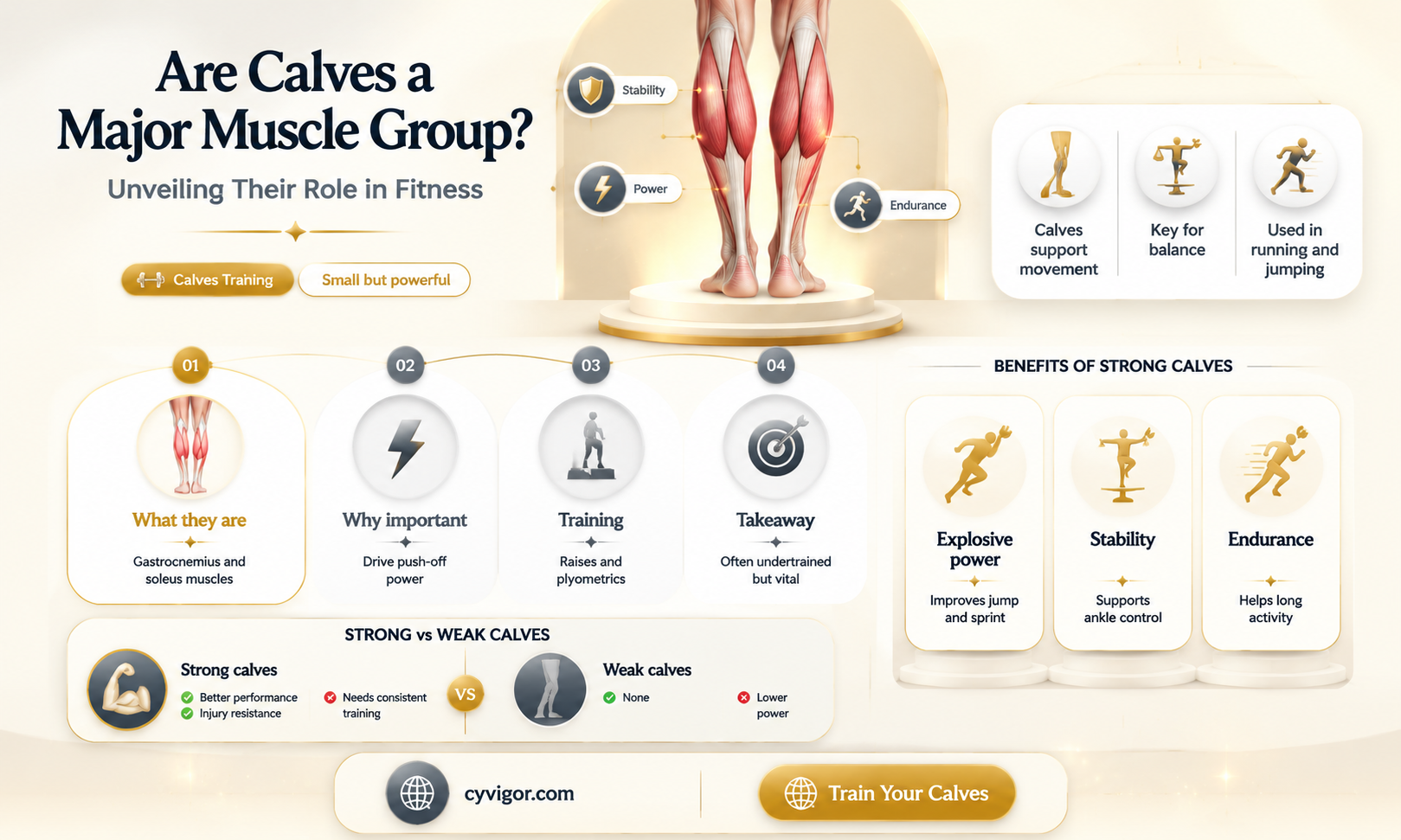 are the calves a major muscle group