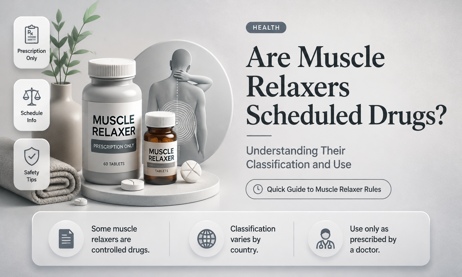 are muscle relaxers a scheduled drug