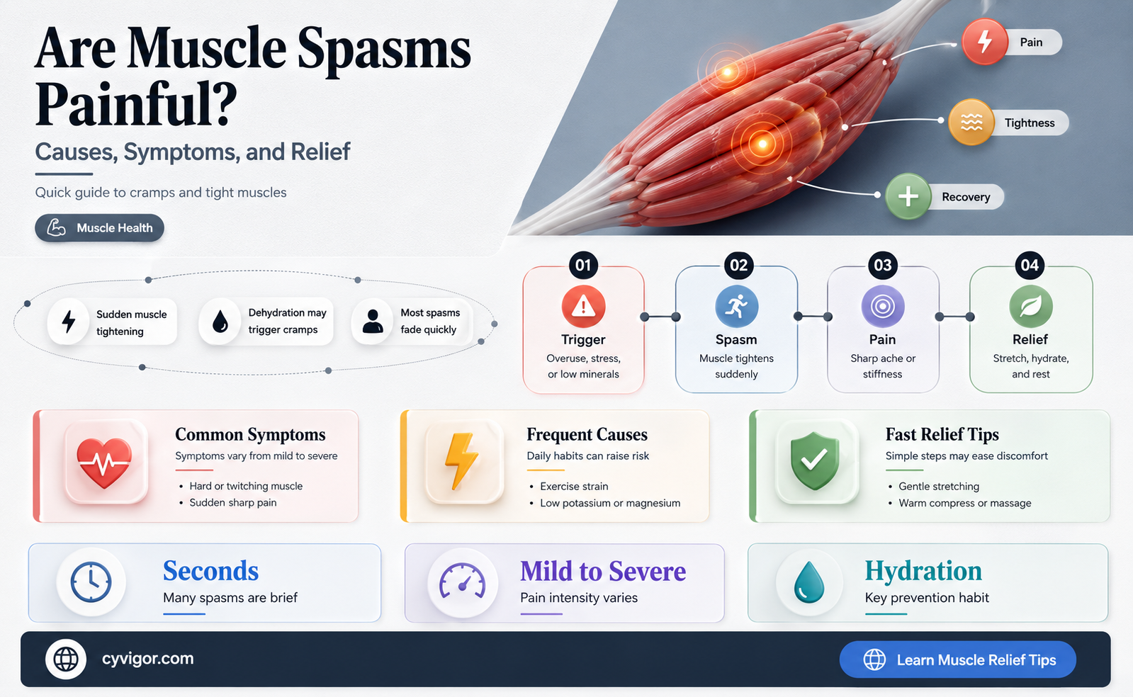 are muscle spasms painful