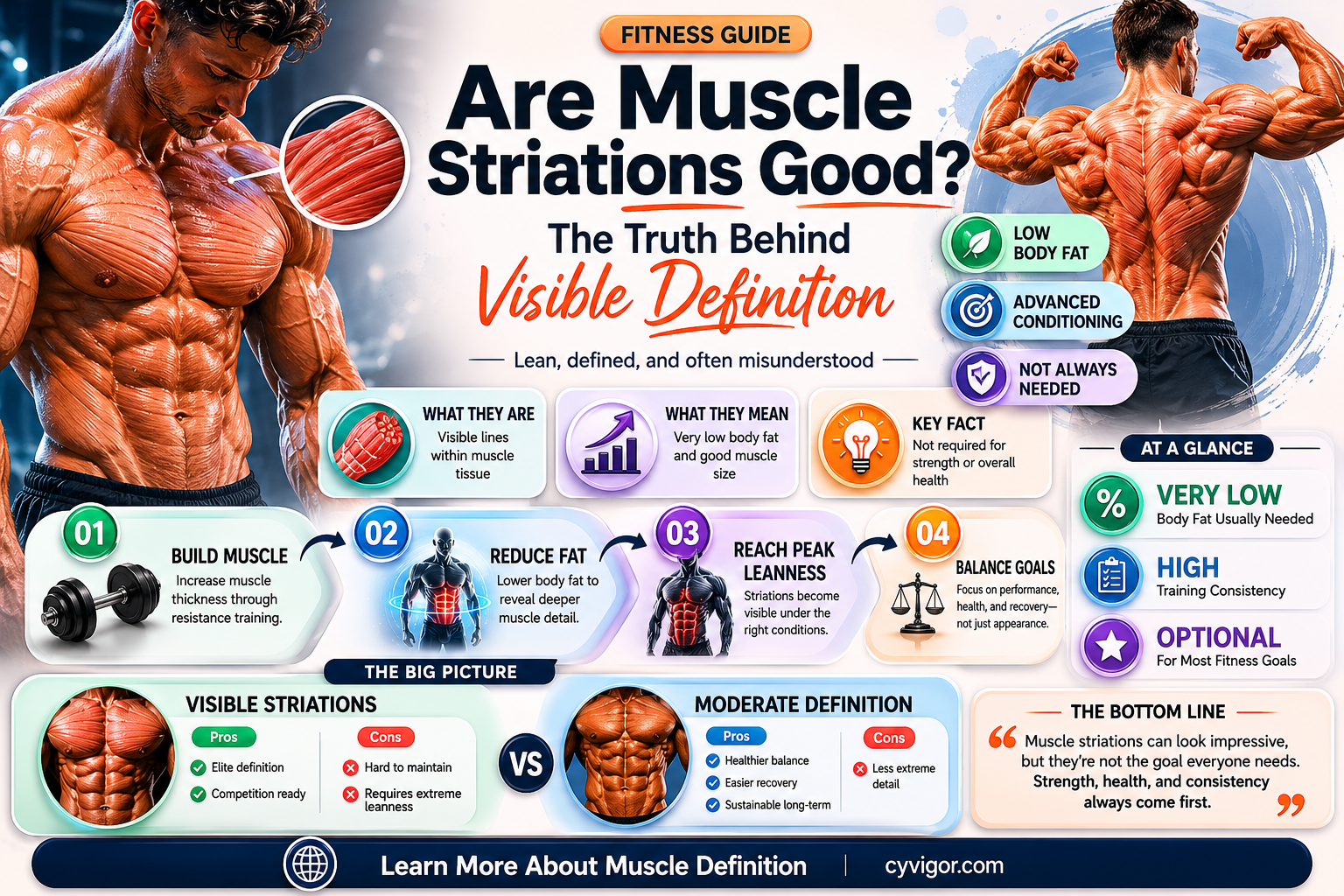 are muscle striations good
