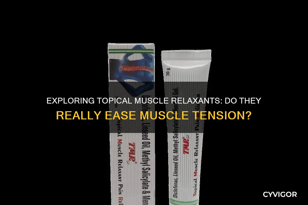 are there topical muscle relaxants