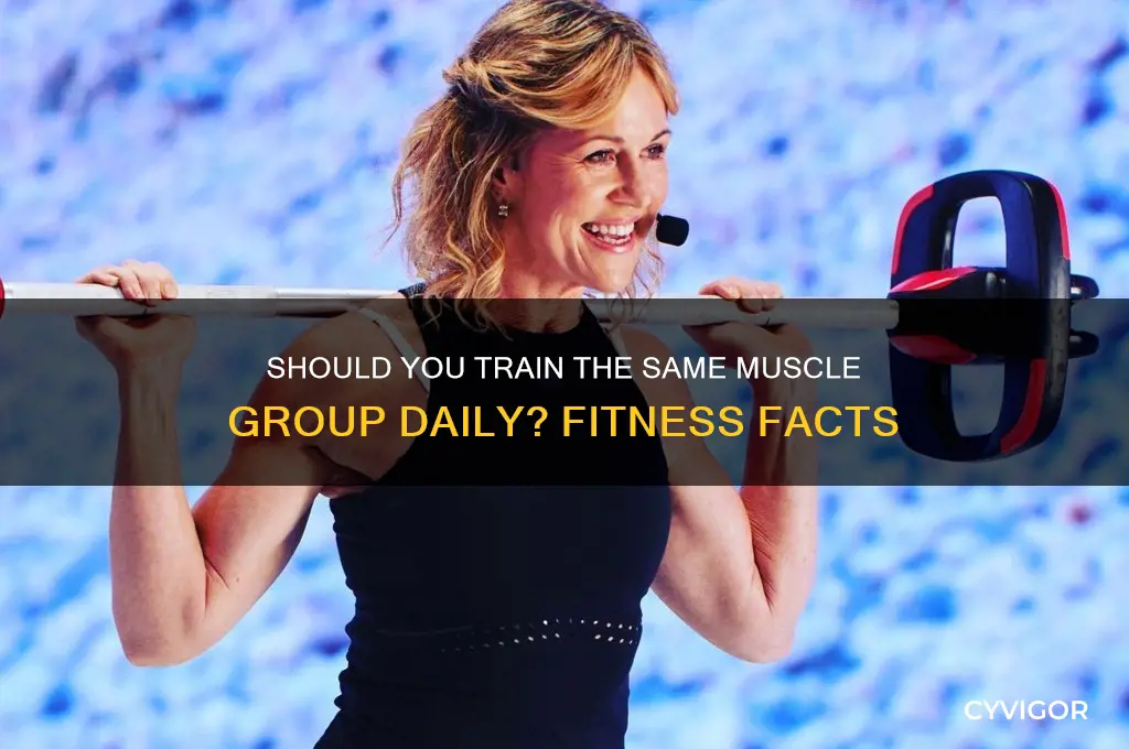 are you supposed to lift the same muscle group everyday
