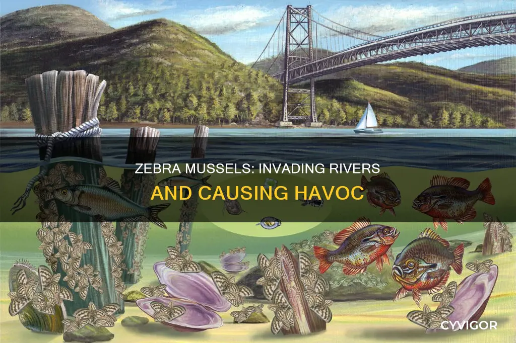 are zebra muscles in rivers
