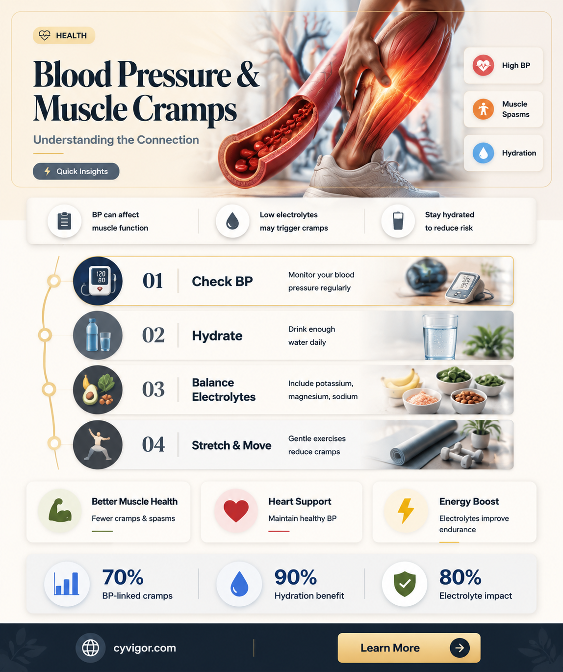 are muscle cramps caused by bloodpressure
