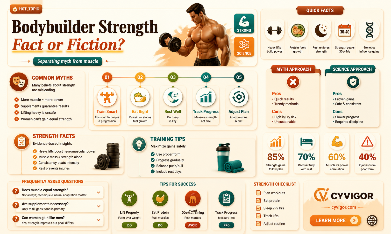 are bodybuilders muscles really strong