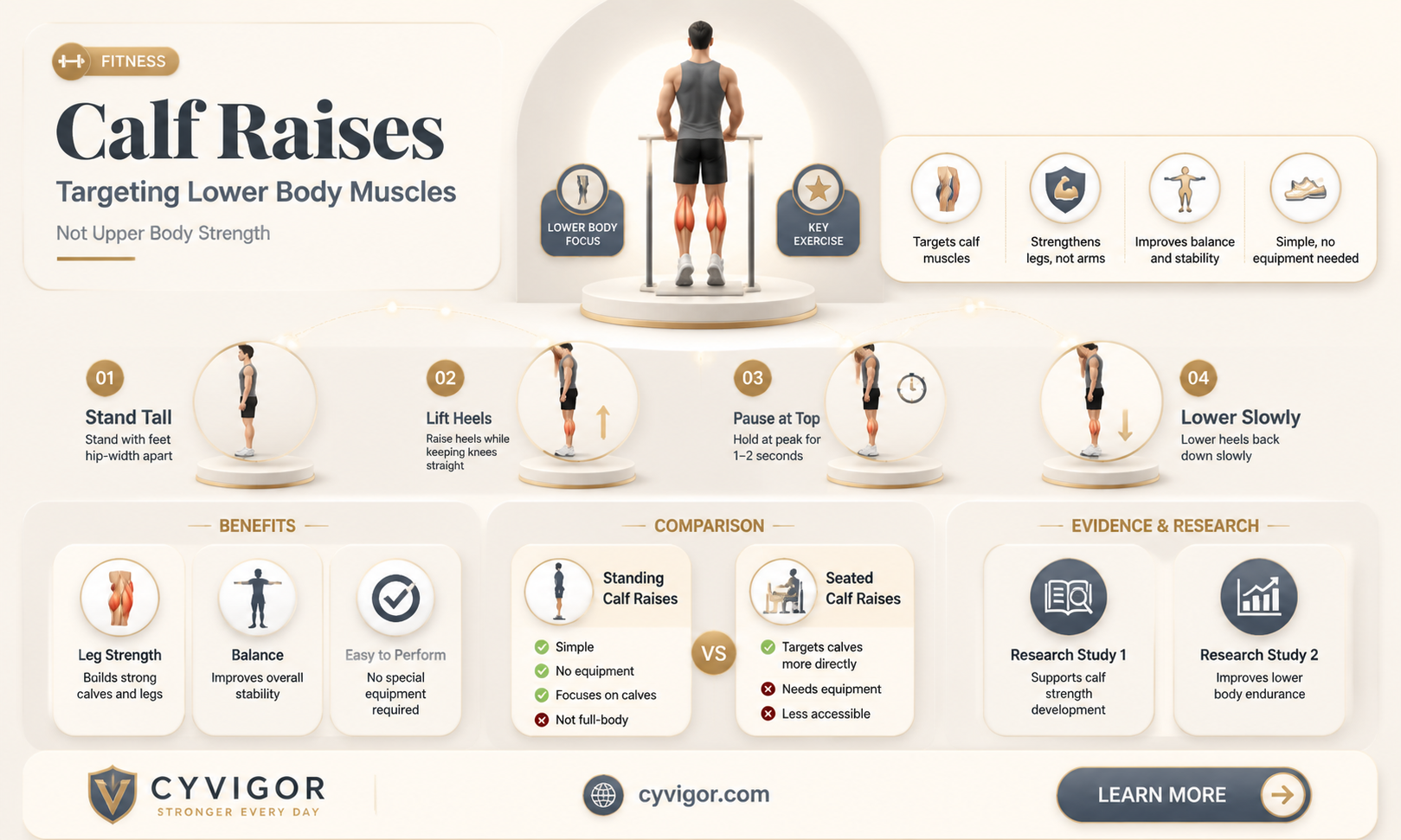 are calf raises good for upper or lower muscle