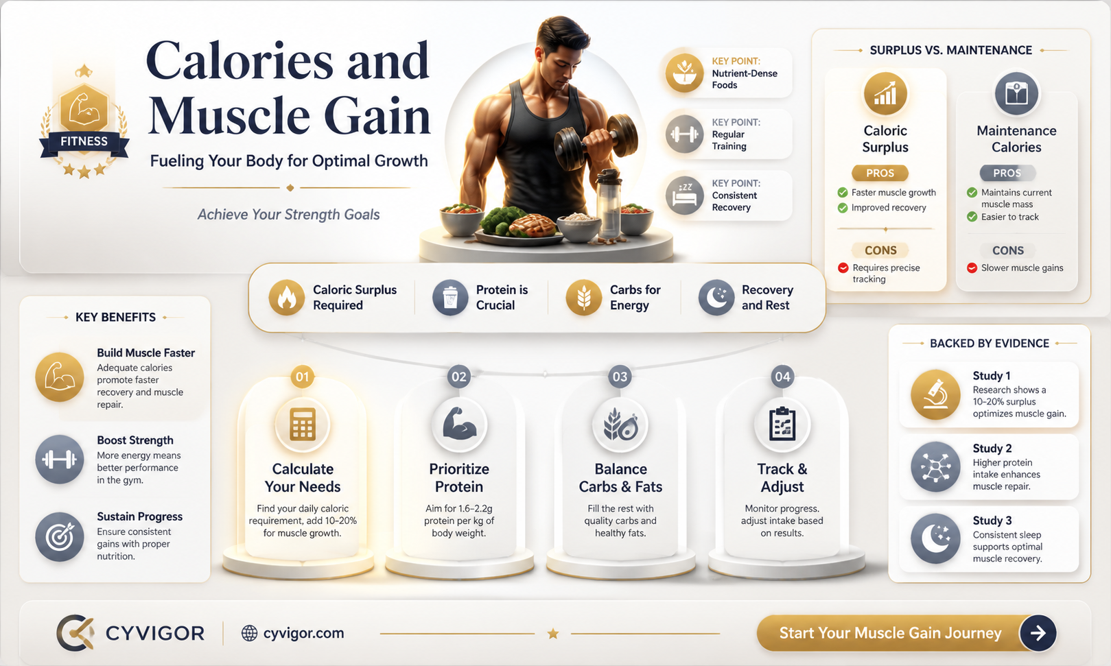 are calories good for gaining muscle