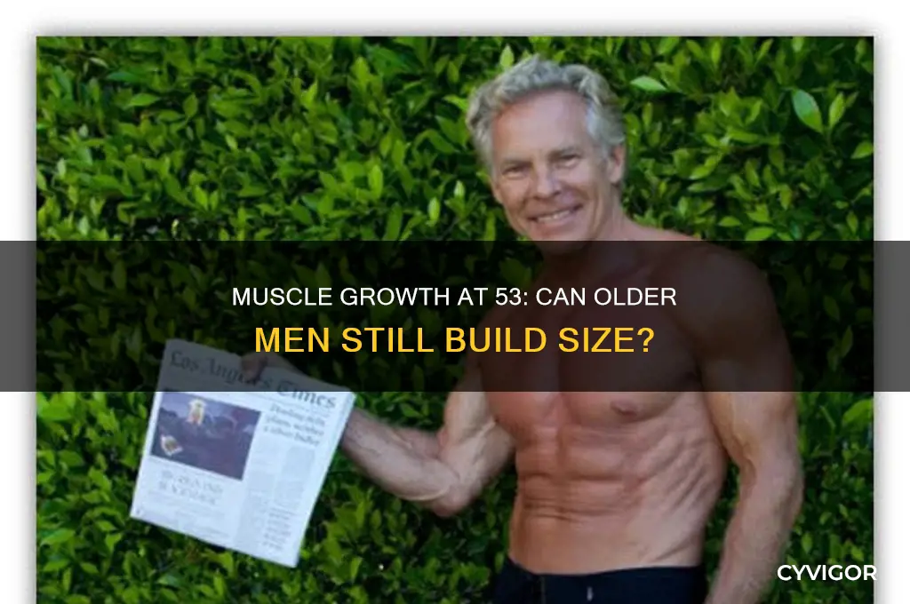 can a 53 year old man gain size in muscle