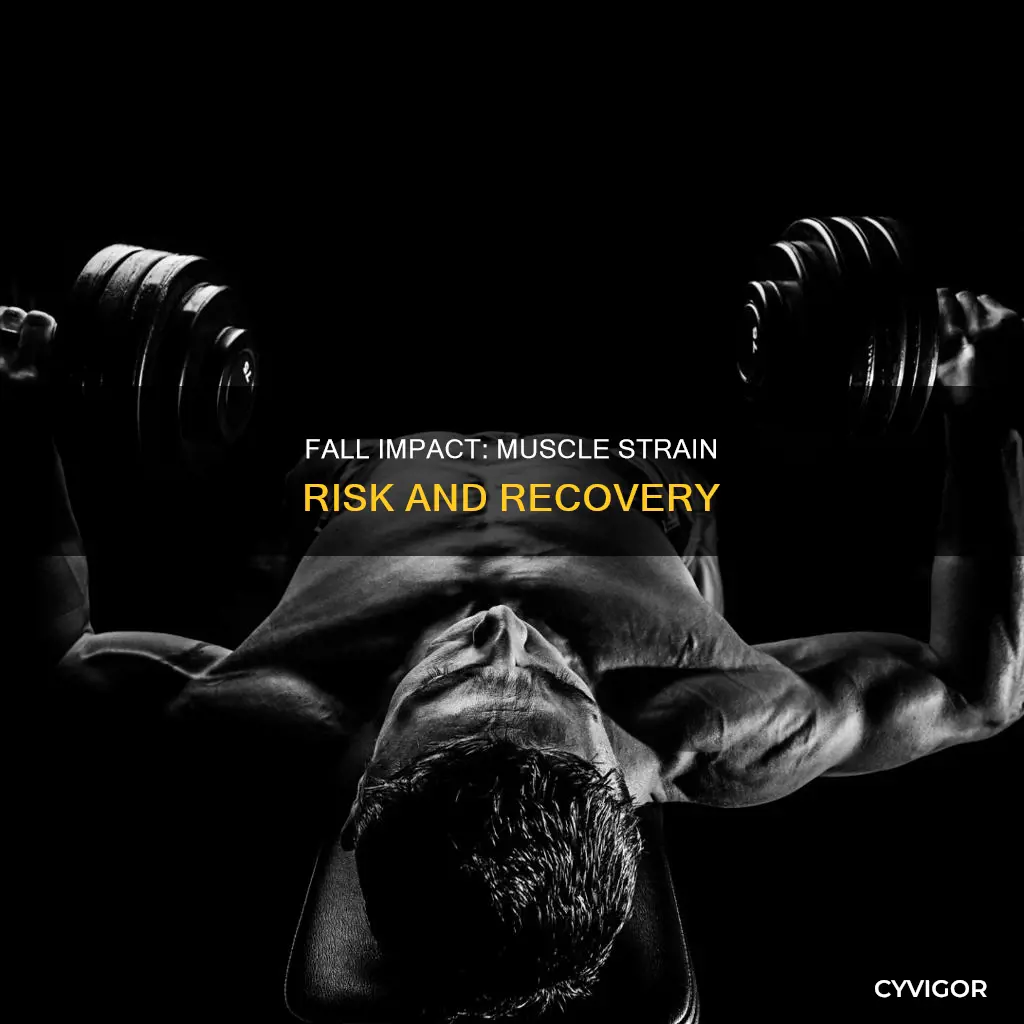 can a fall cause muscle strain