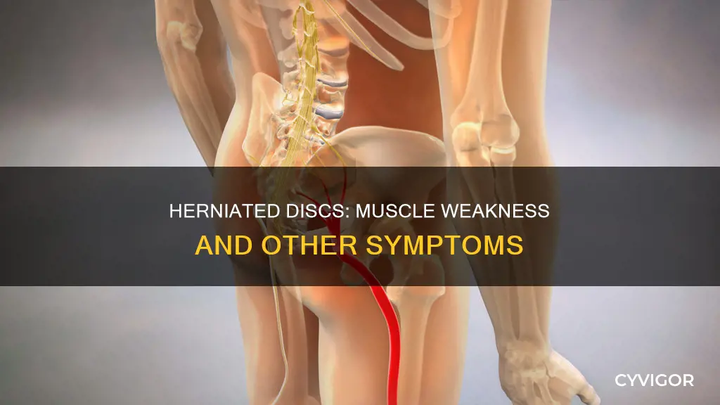 can a herniated disc cause muscle weakness