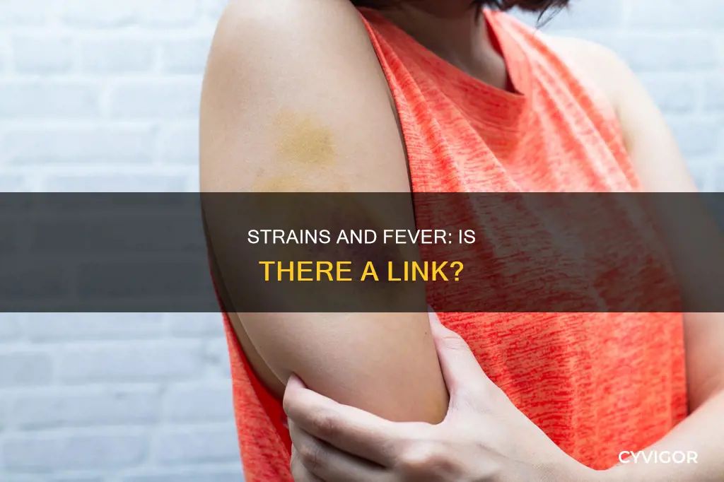 can a ligament or muscle strain cause fever