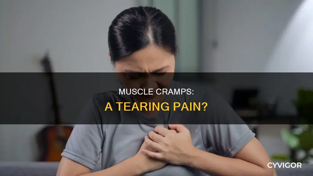 can a muscle cramp cause a tear