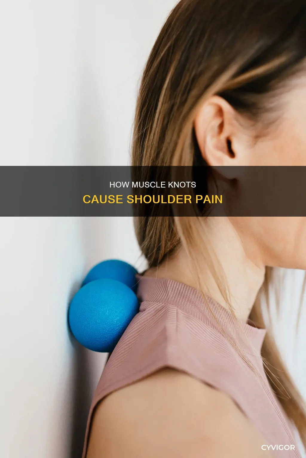 can a muscle knot cause shoulder pain