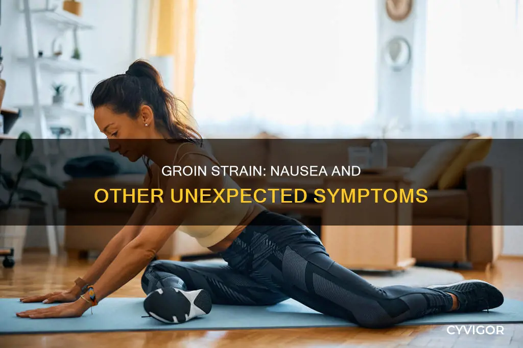 can a pulled groin muscle cause nausea