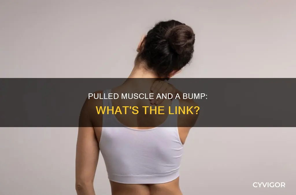 can a pulled muscle cause a bump