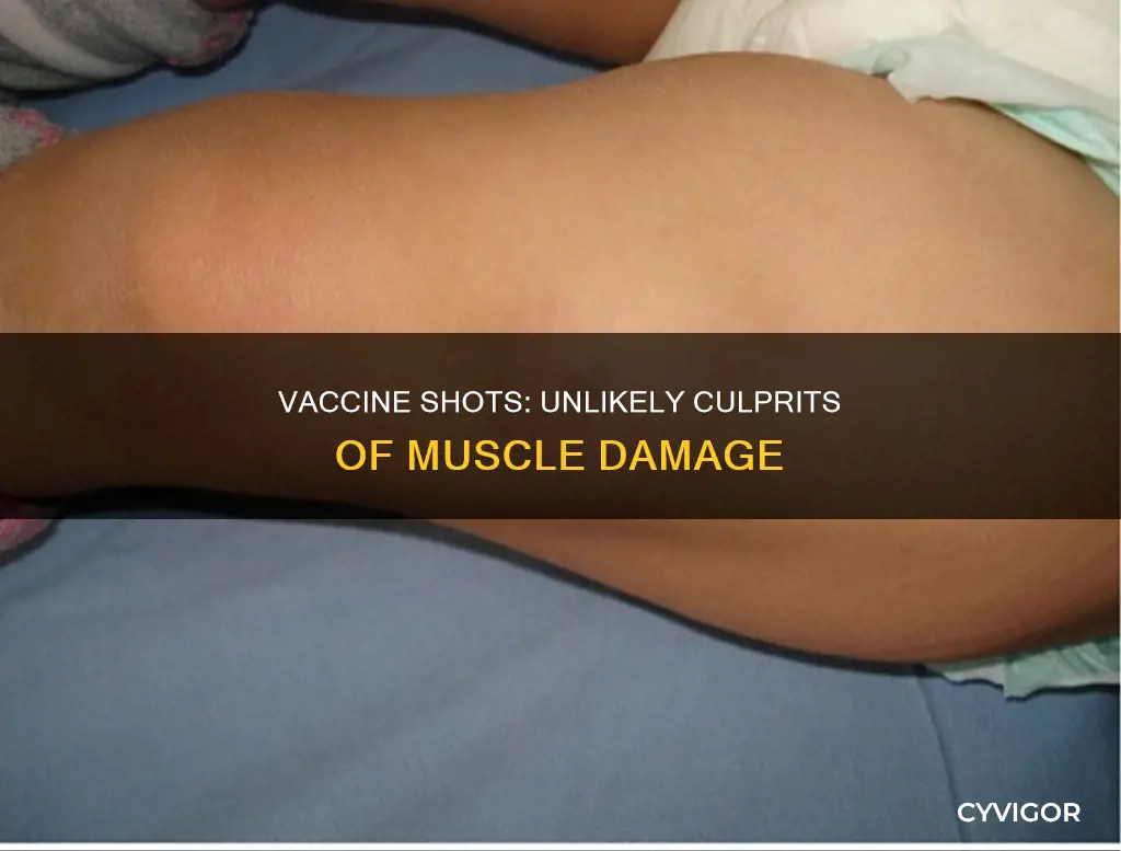 can a shot cause muscle damage