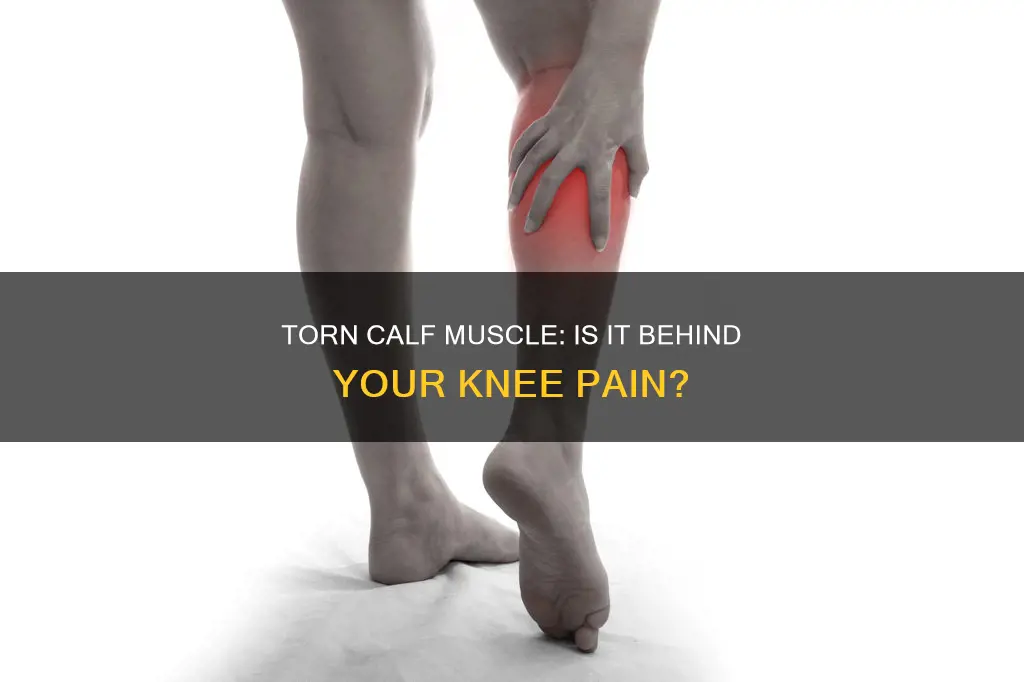 can a torn calf muscle cause knee pain