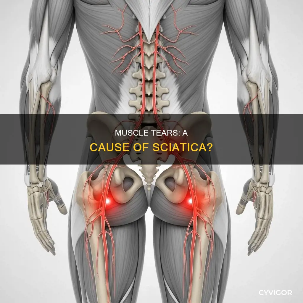 can a torn muscle cause sciatica