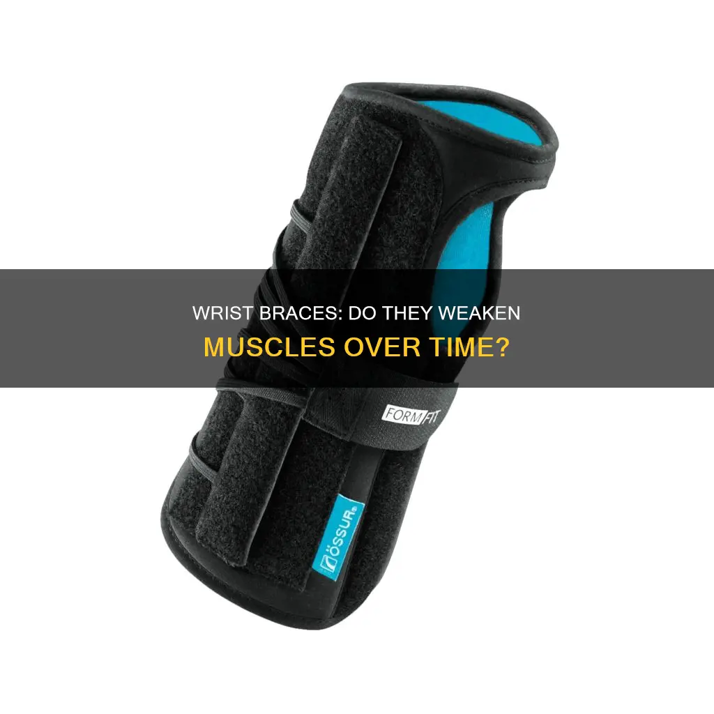 can a wrist brace cause muscle atrophy