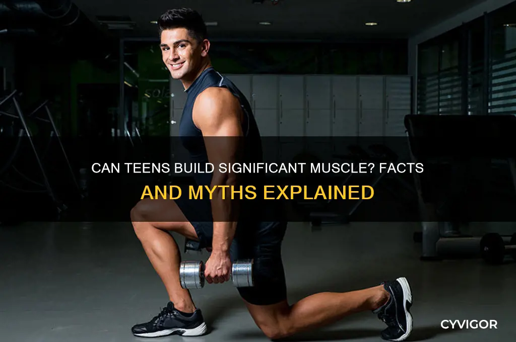 can adolescents gain alot of muscle