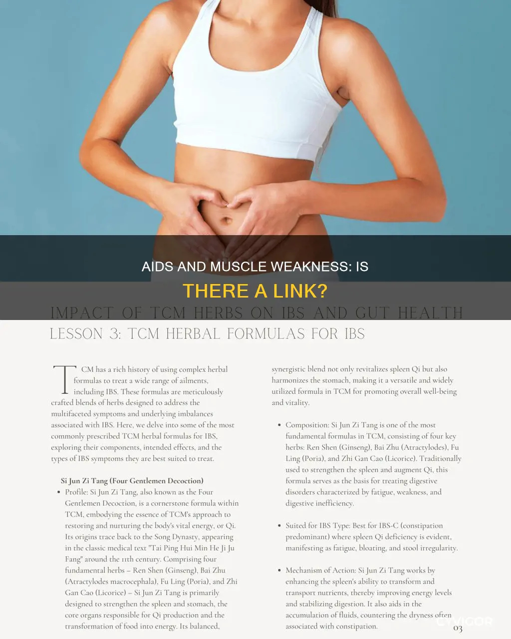 can aids cause muscle weakness