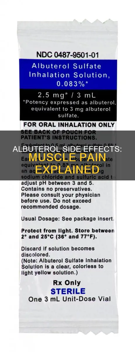 can albuterol cause muscle pain
