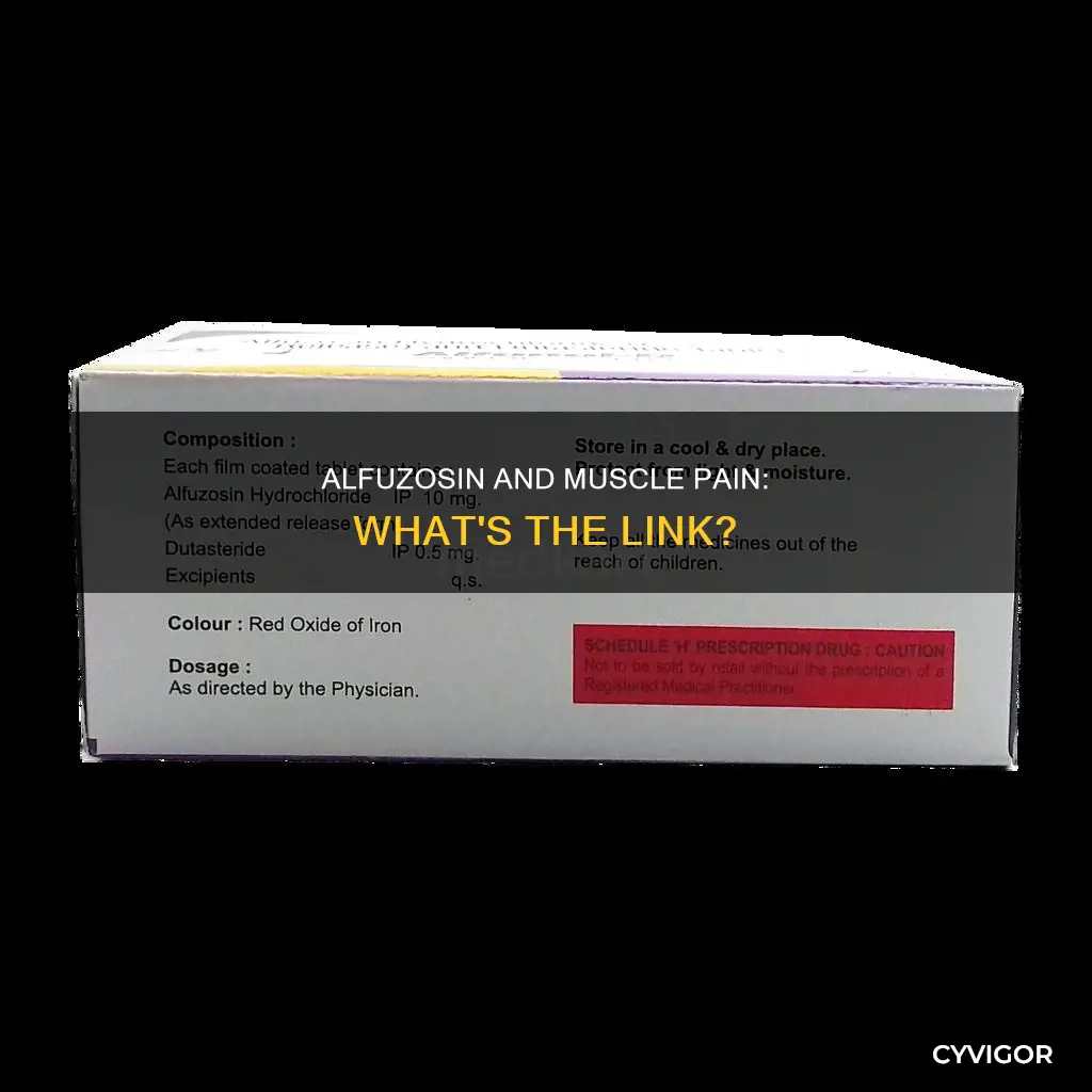 can alfuzosin cause muscle pain