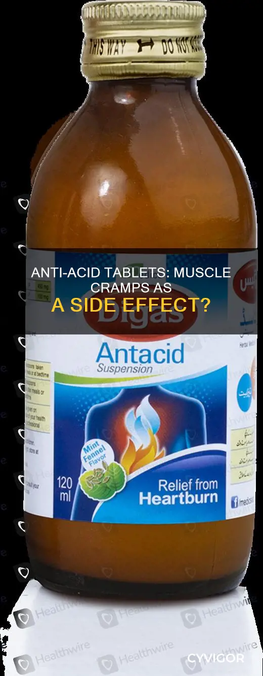 can antiacid tablets cause muscle cramps