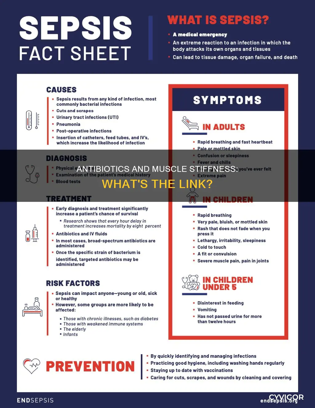 can antibiotics cause muscle stiffness