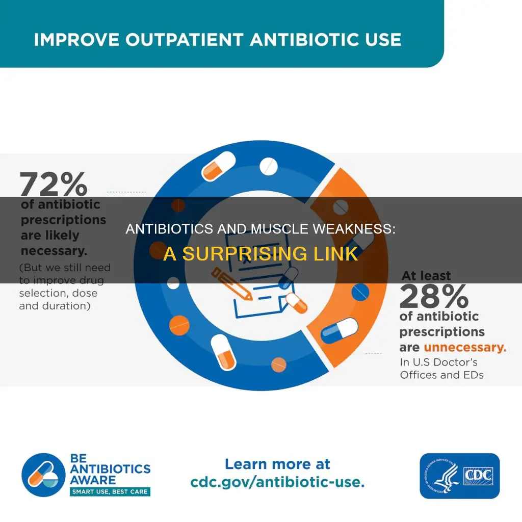 can antibiotics cause muscle weakness