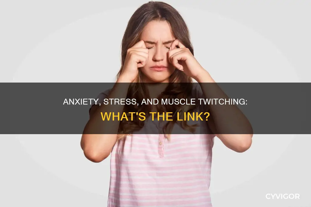 can anxiety and stress cause muscle twitching