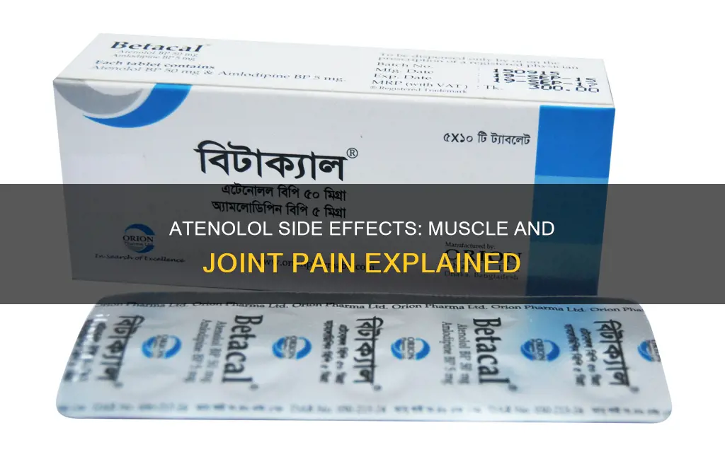 can atenolol cause muscle and joint pain