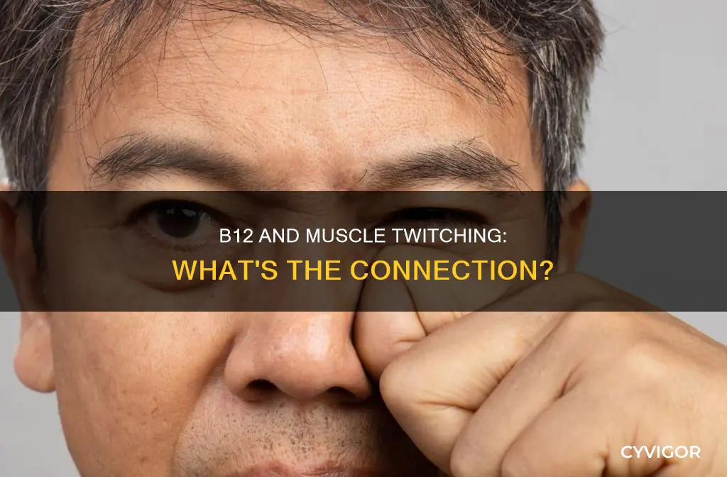 can b12 cause muscle twitching