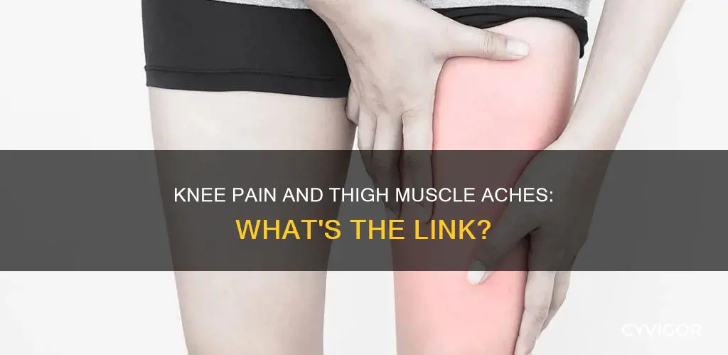 can bad knees cause muscle pain in the thighs