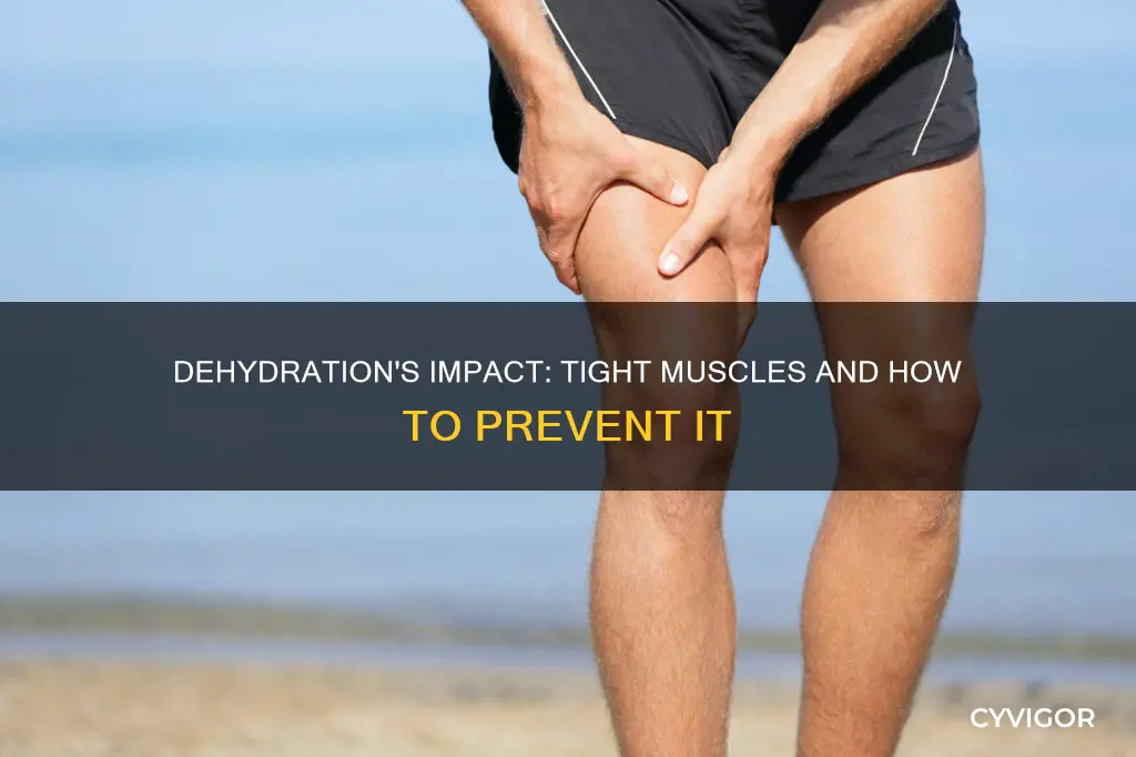 can being dehydration cause muscle to tighten