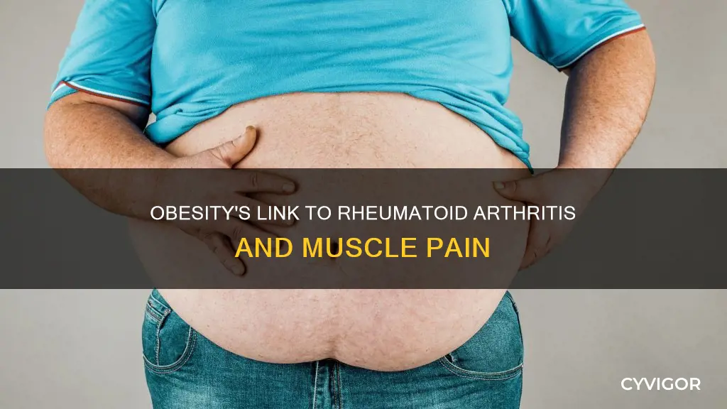 can being overweight cause rheumatoid arthritis in the muscle