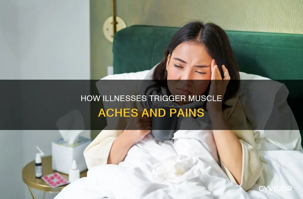 can being sick cause muscle aches