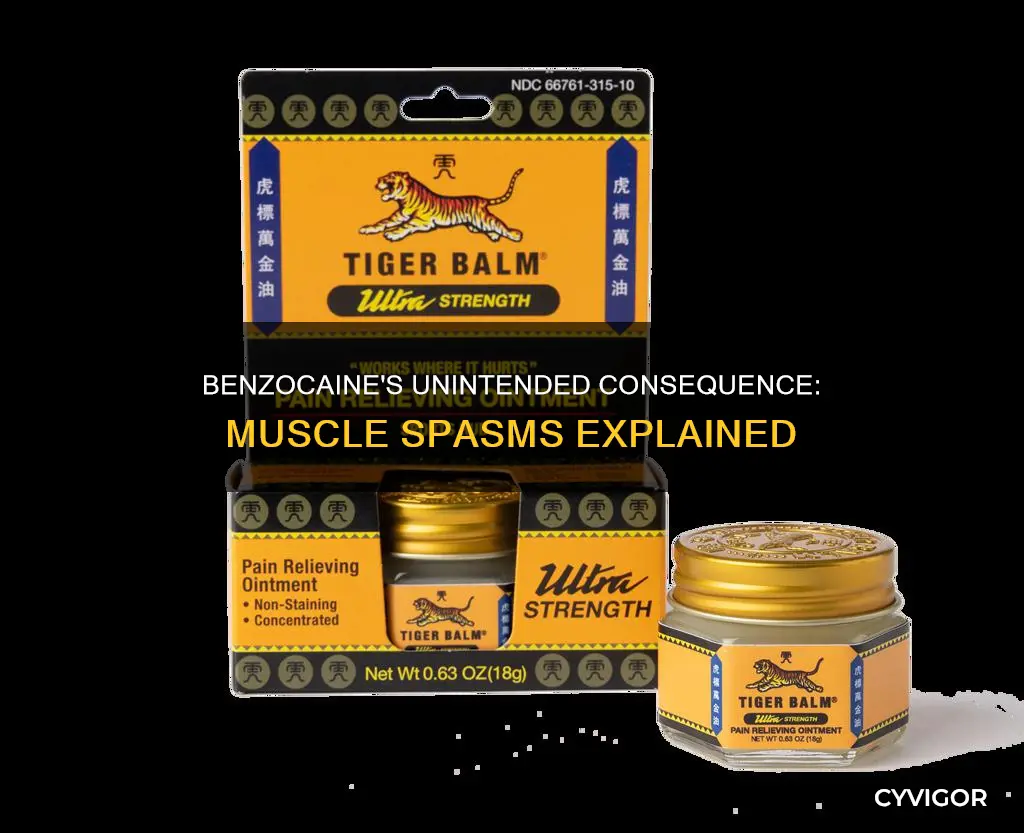 can benzocaine cause muscle spasms