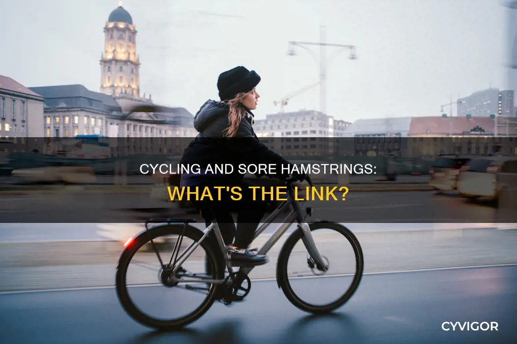 can bike riding cause sore muscles in back of thigh