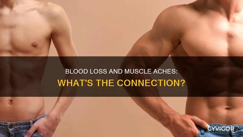 can blood loss cause muscle aches