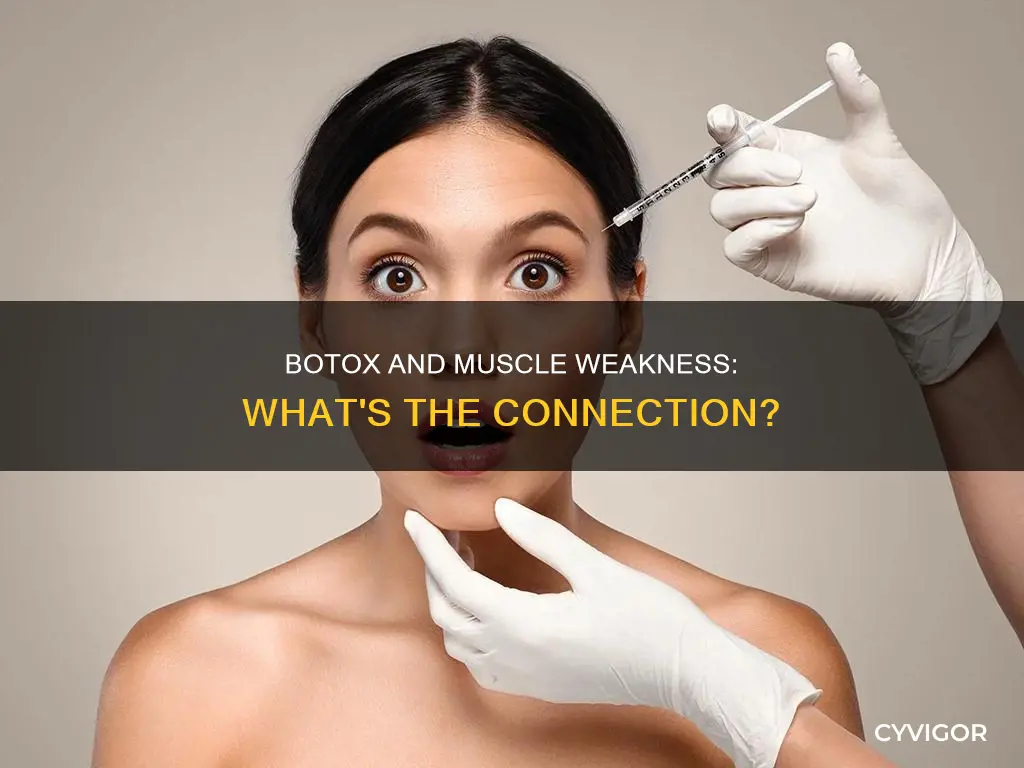 can botox cause muscle weakness