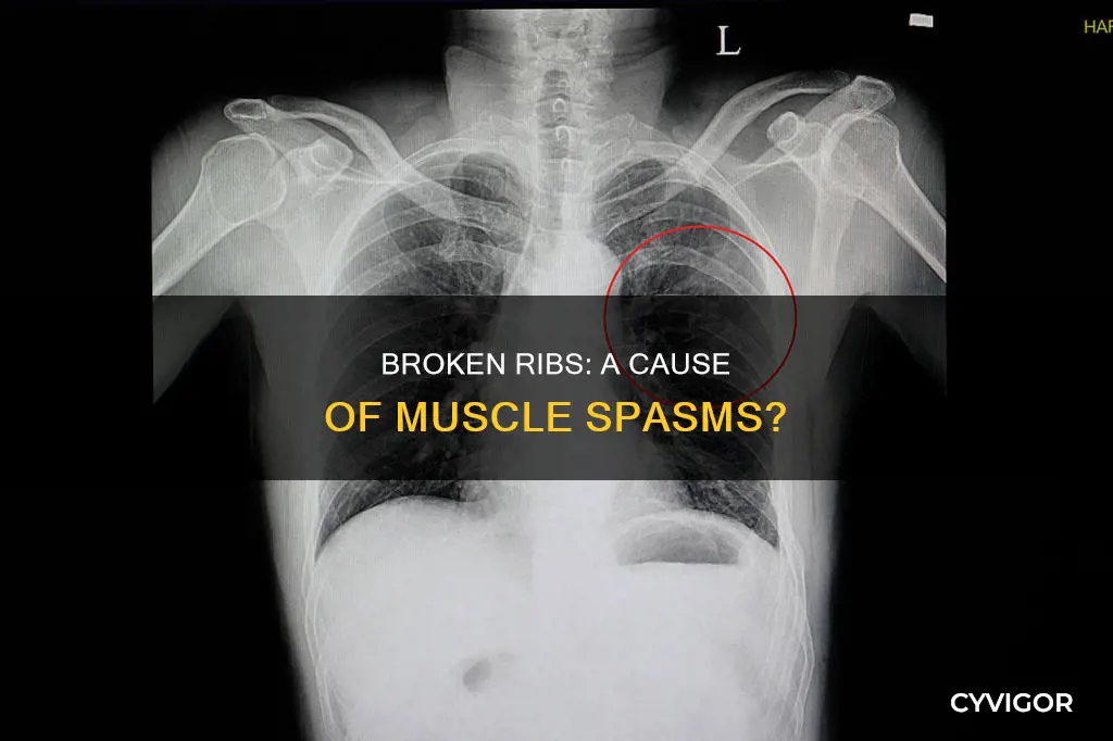 can broken ribs cause muscle spasms