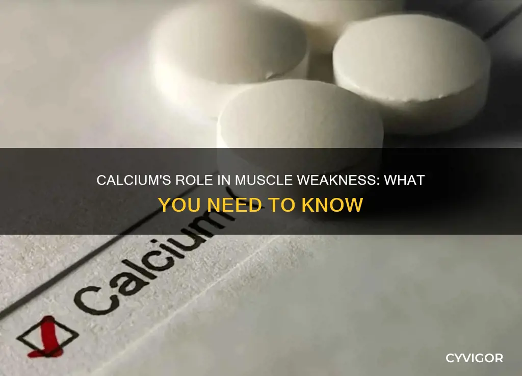 can calcium cause muscle weakness