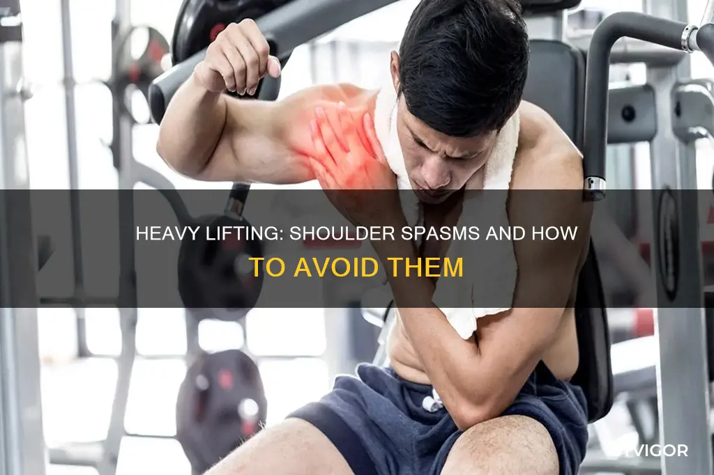 can carrying heavy things cause shoulder muscle spasms