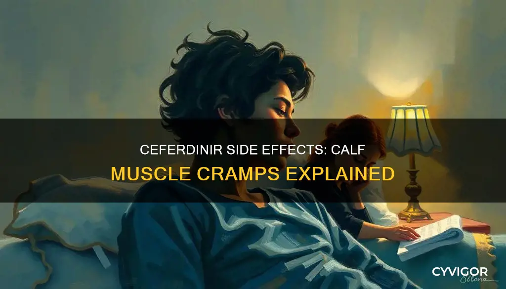 can cefdinir cause calf muscle cramps
