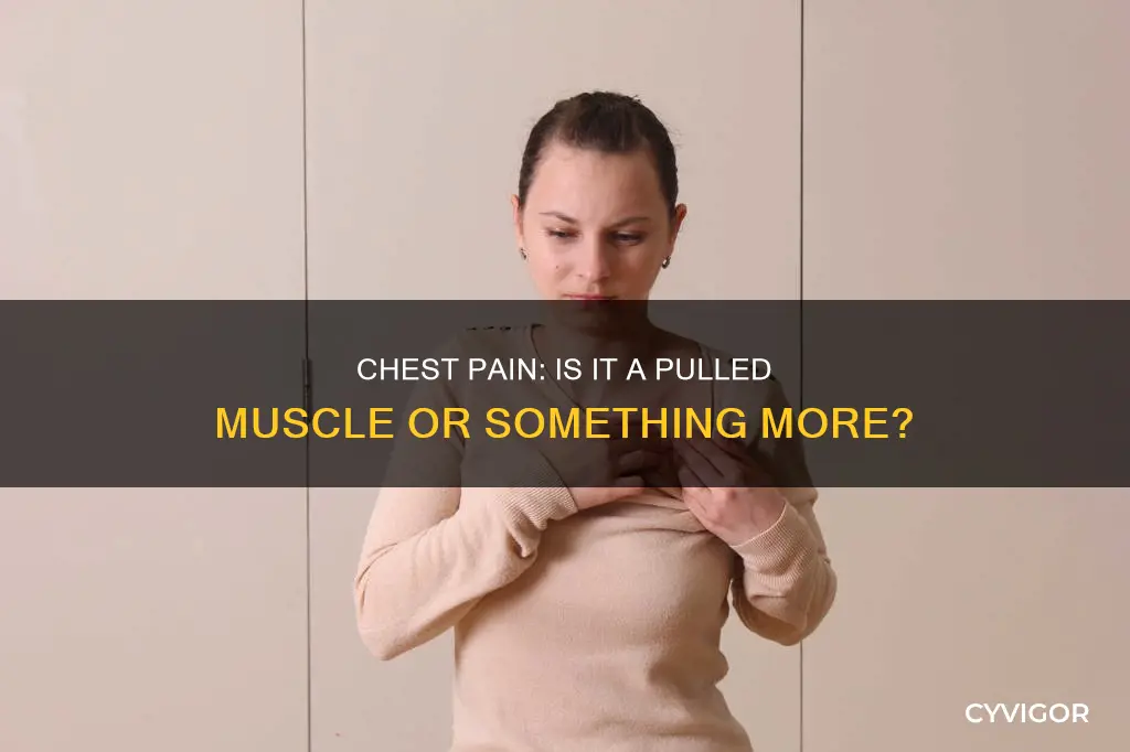 can chest pain be cause by a pulled muscle shoulder