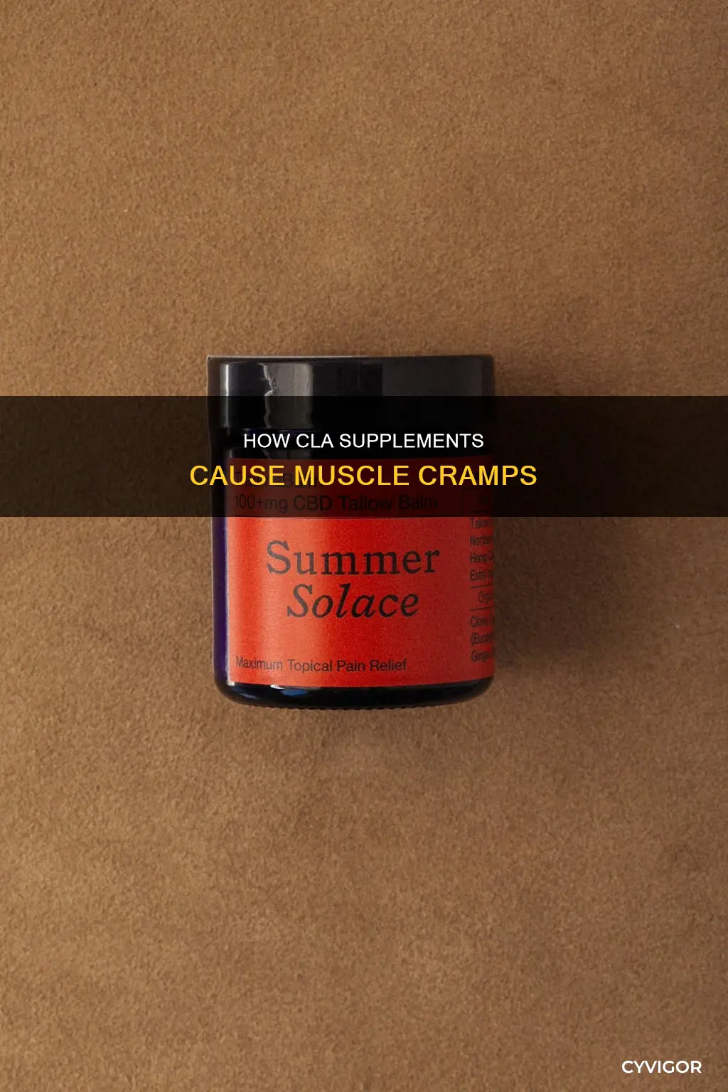 can cla cause muscle cramps