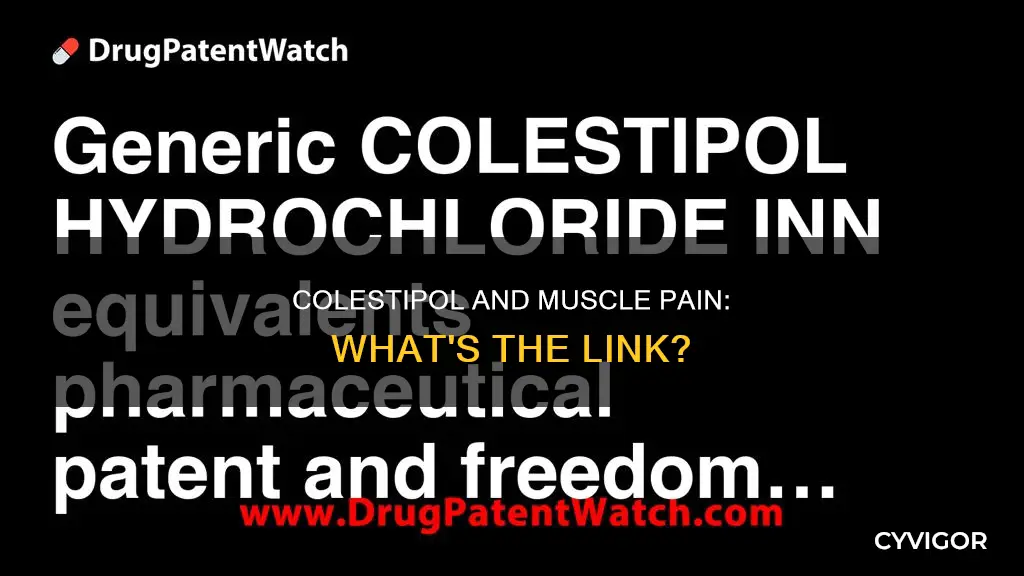 can colestipol cause muscle pain