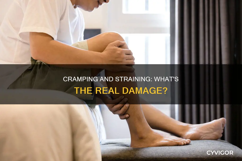 can cramp cause muscle strain